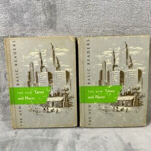 The New Times and Places - The New Basic Readers Vintage Hardcover Textbook 1962